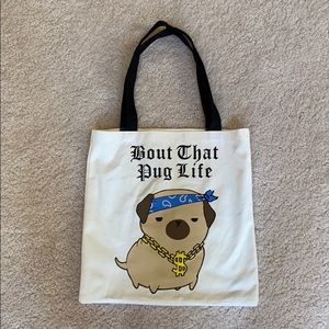 PUG LIFE travel tote
